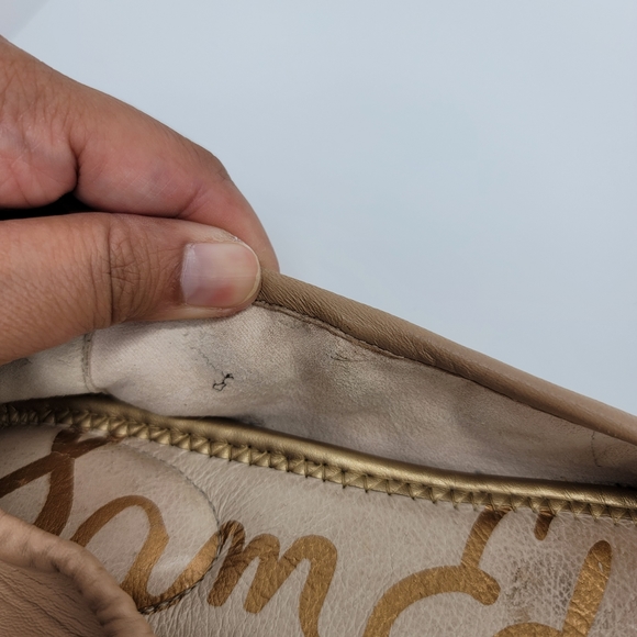 SAM EDELMAN Florence Ballet Flats in Nude Leather Size 8M - Picture 12 of 13